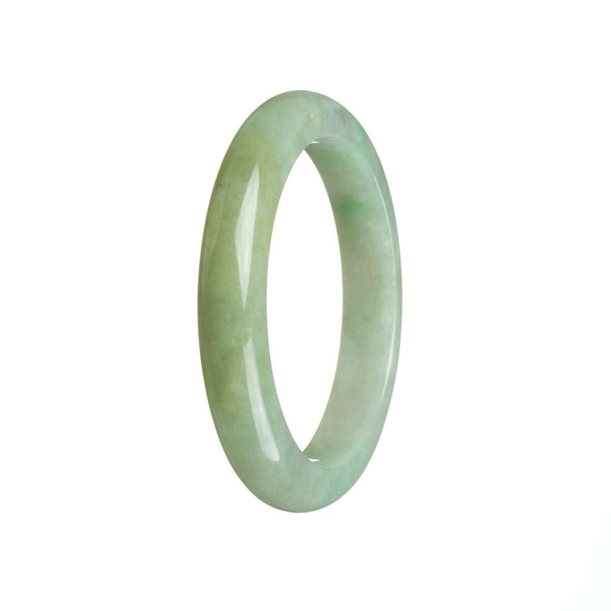 53mm Grade A Jadeite Jade Bangle - MAYS