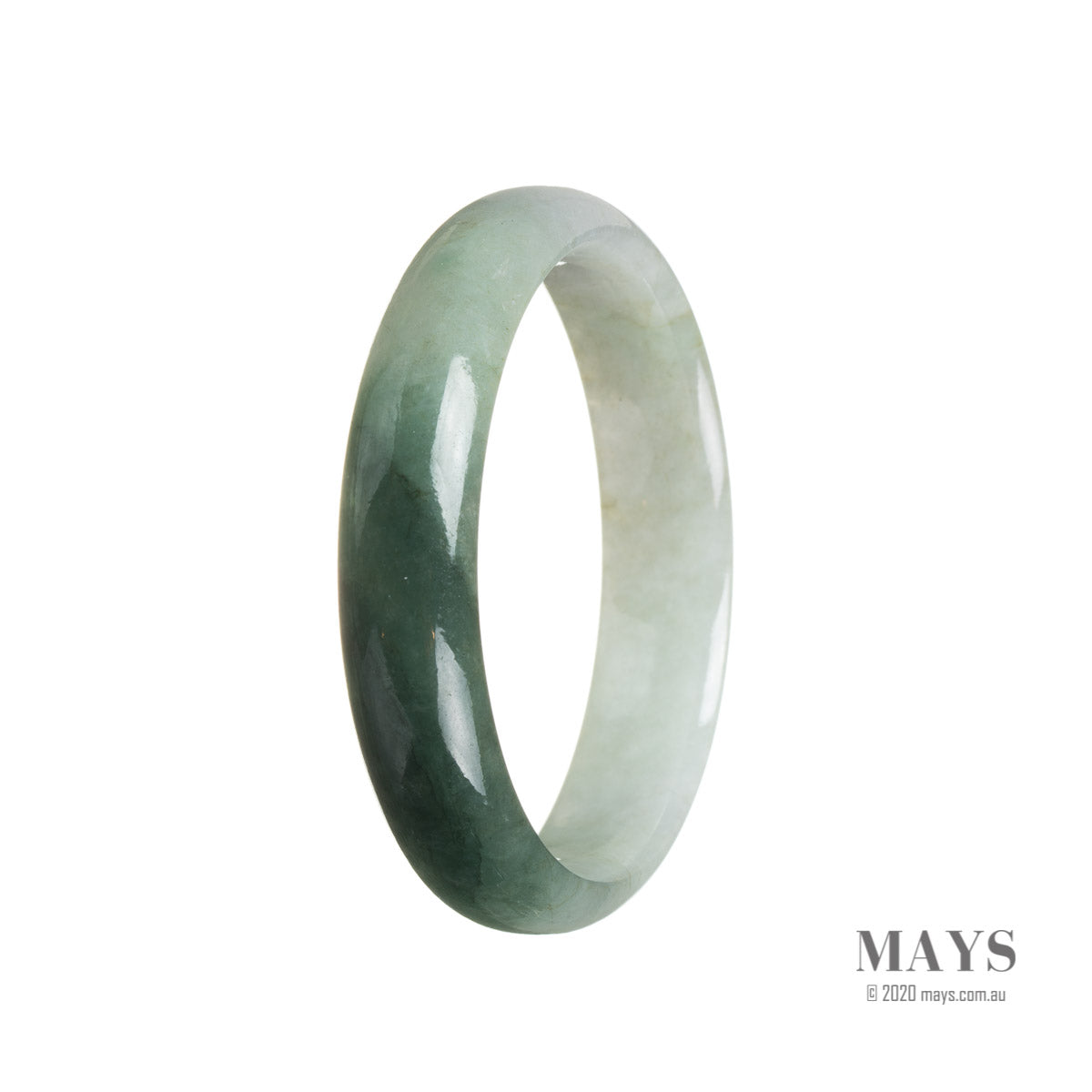 55mm Grade A Jadeite Jade Bangle - MAYS