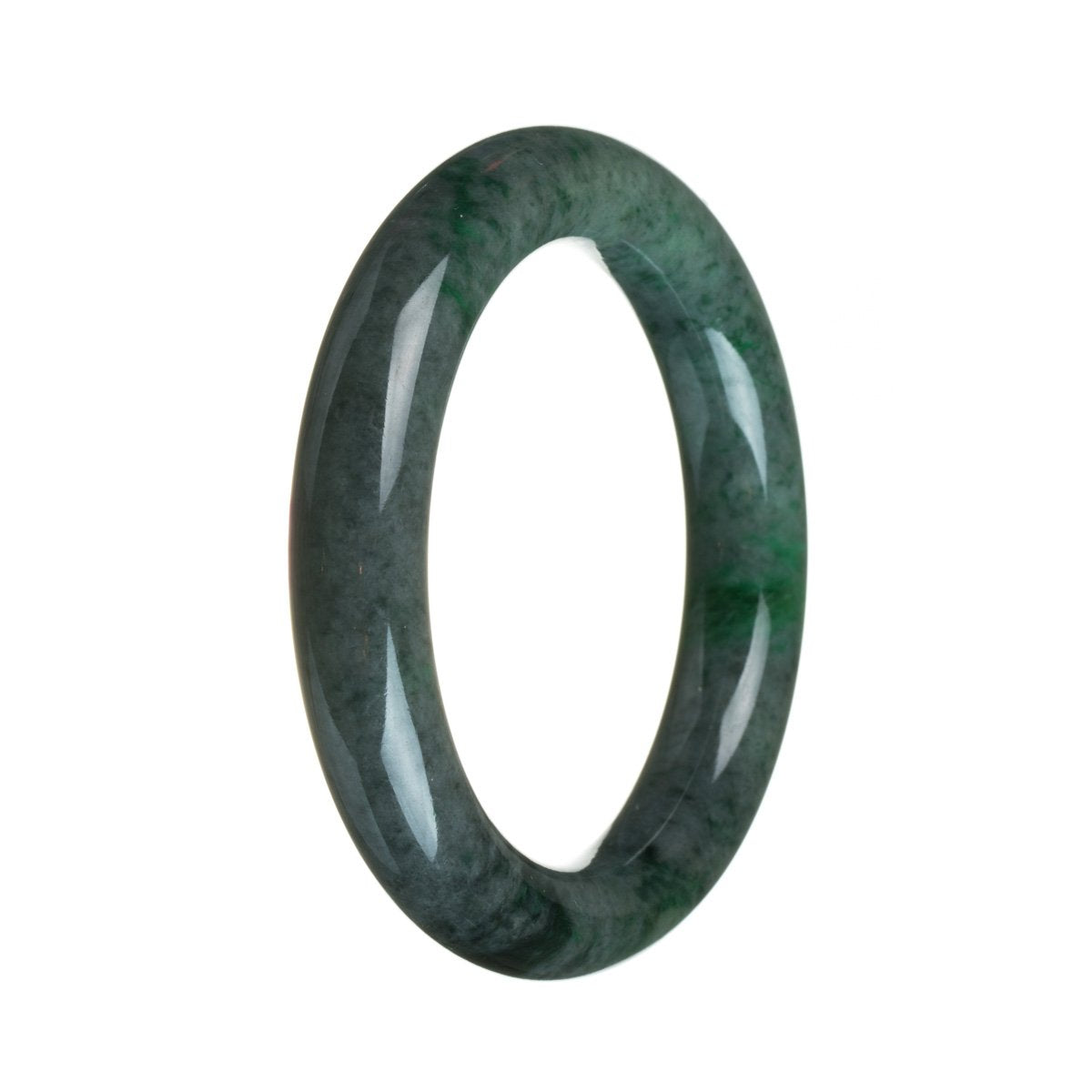 57mm Grade A Jadeite Jade Bangle - MAYS