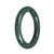 An elegant dark grey jade bangle bracelet with a green section, handcrafted with the finest quality. The bracelet has a traditional design and is 57mm in round shape. A stunning accessory by MAYS™.