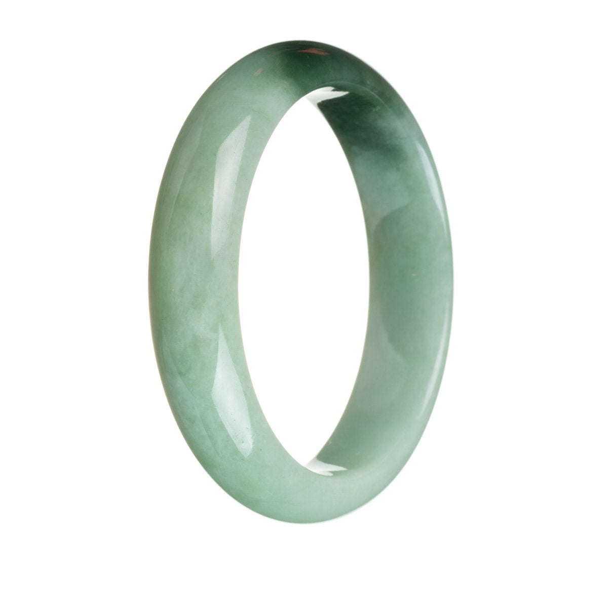 63mm Grade A Jadeite Jade Bangle - MAYS