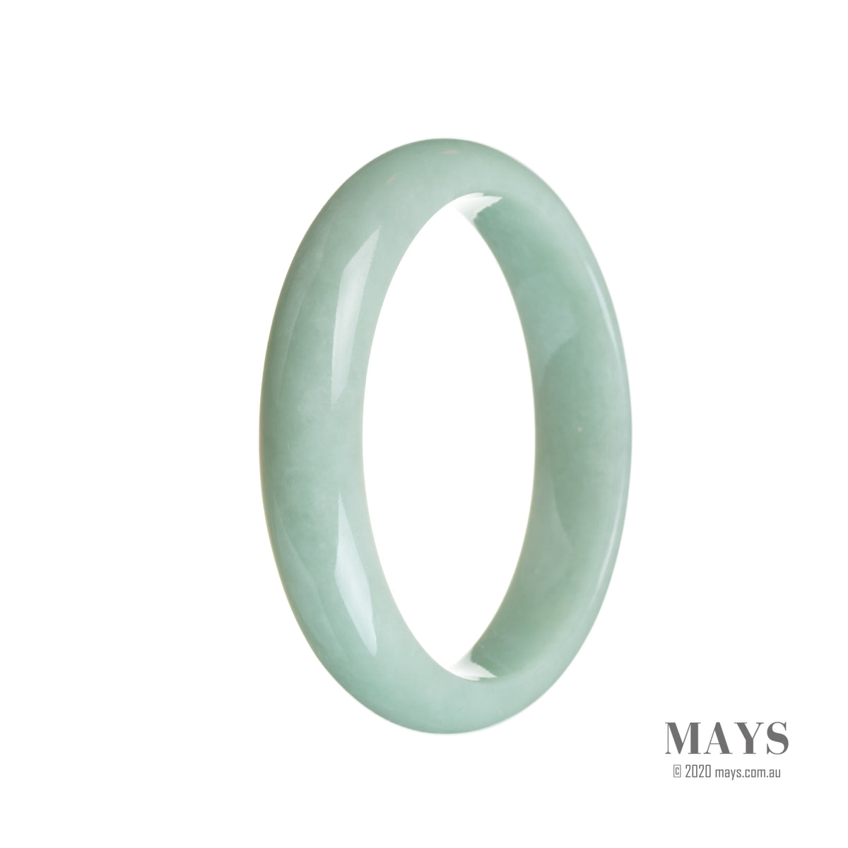 56mm Grade A Jadeite Jade Bangle - MAYS