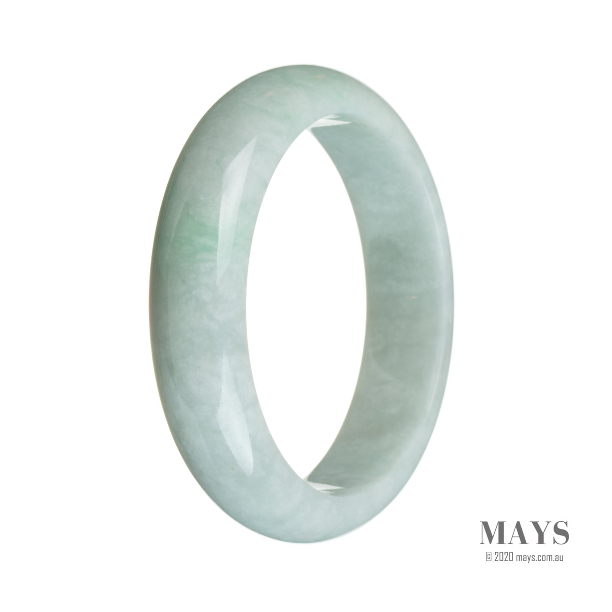 61mm Grade A Jadeite Jade Bangle - MAYS