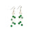 Imperial Green Jade Gold Drop Earrings