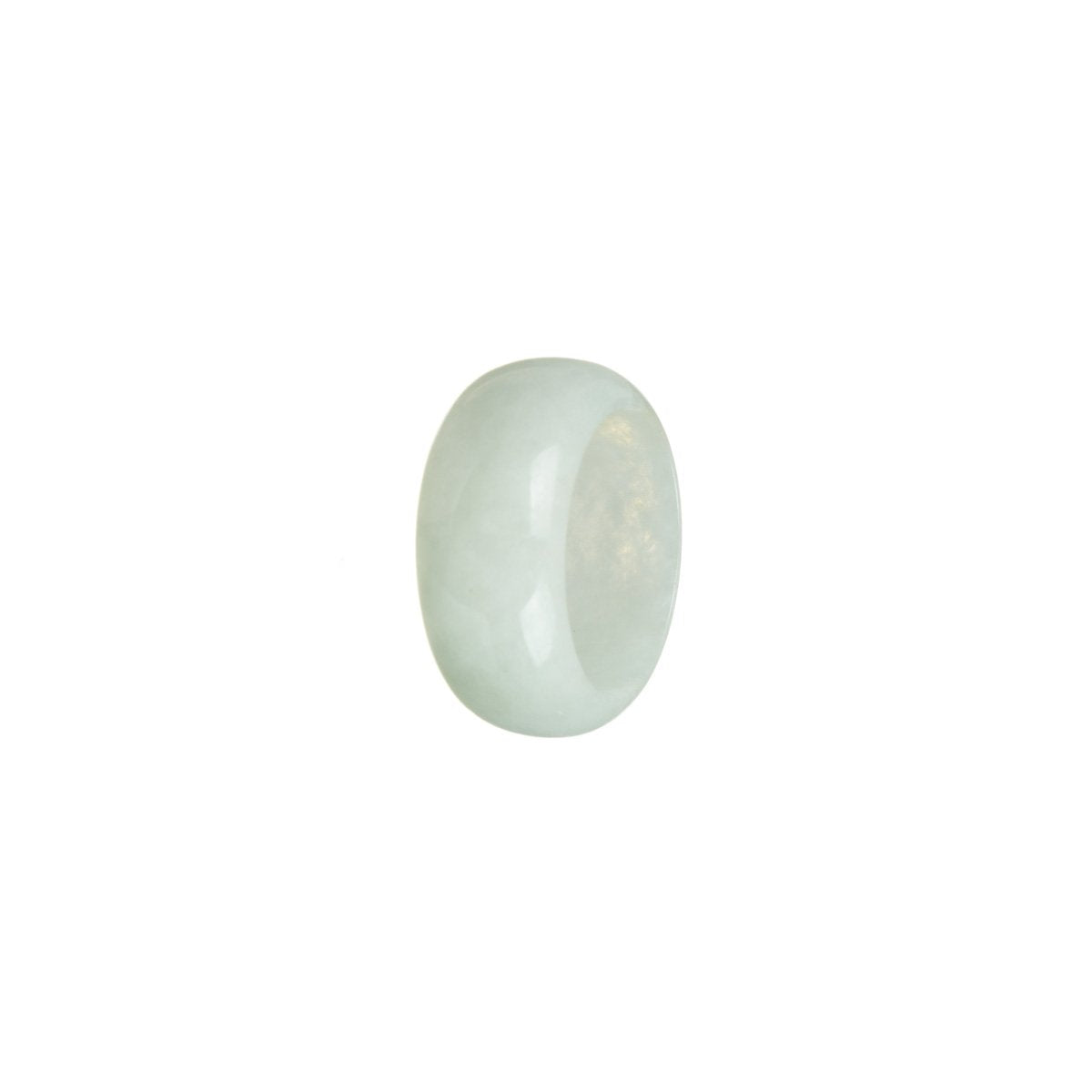 Real Light Green Jade Band - Size Q