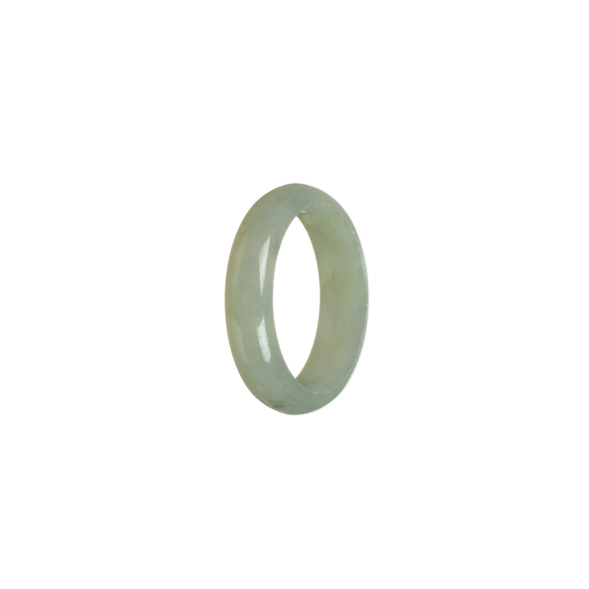 Certified Light grey Jade Ring - Size S