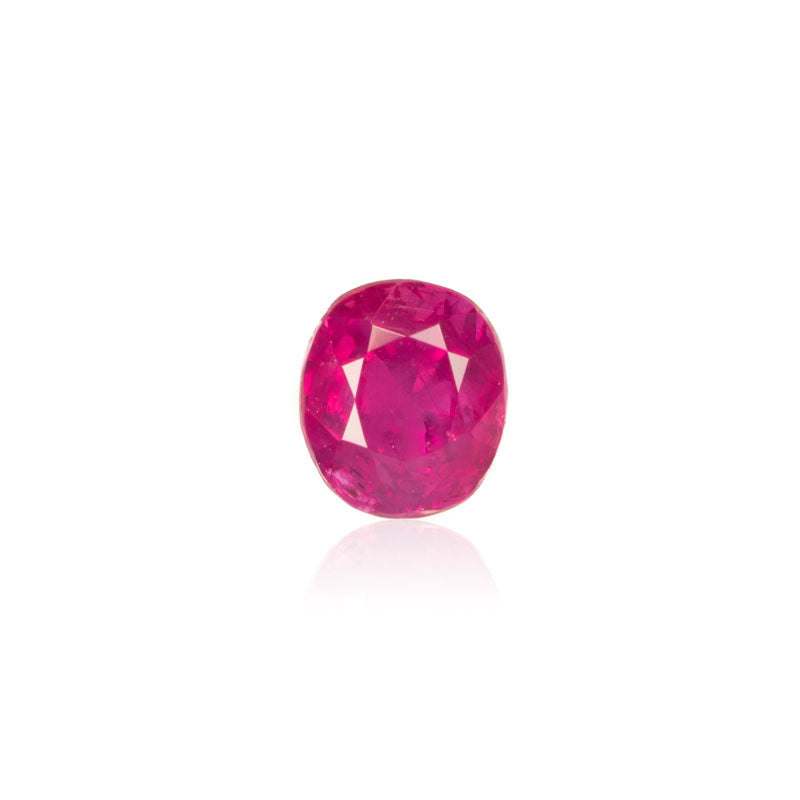 1.11ct Natural Unheated Burmese Ruby Oval Shape - MAYS