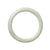 A round, pale green lavender jade bangle bracelet, grade A quality, with a diameter of 60mm. Made by MAYS, this bracelet exudes authenticity and elegance.