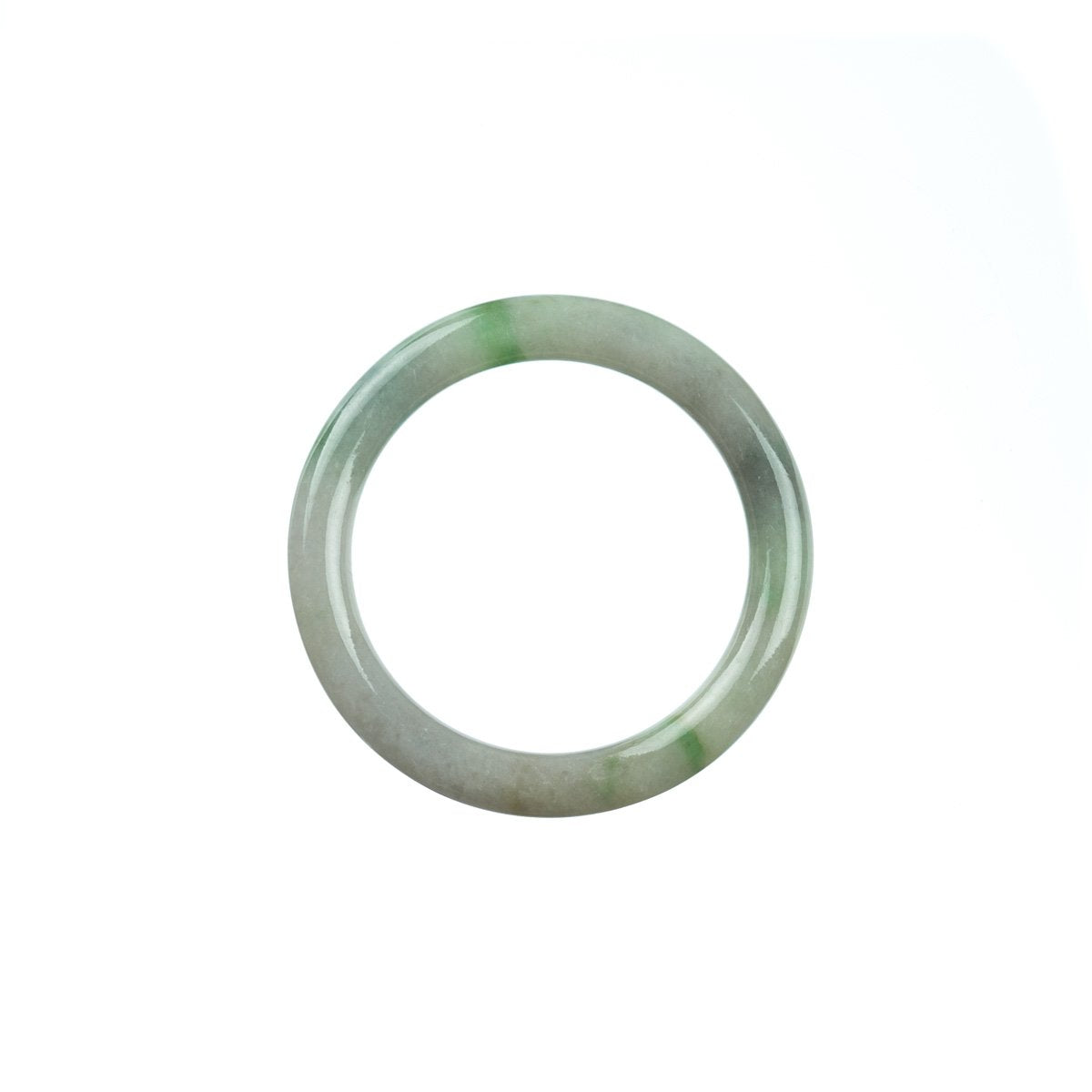 42mm Natural Burmese Jade Bangle - MAYS