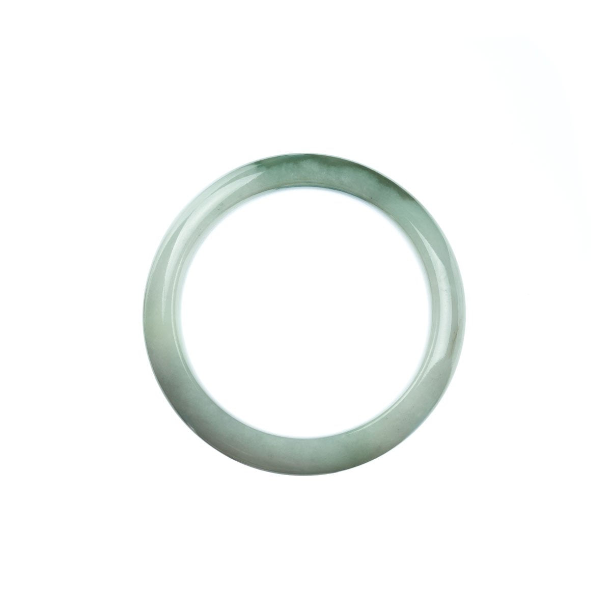 46mm Natural Burmese Jade Bangle - MAYS