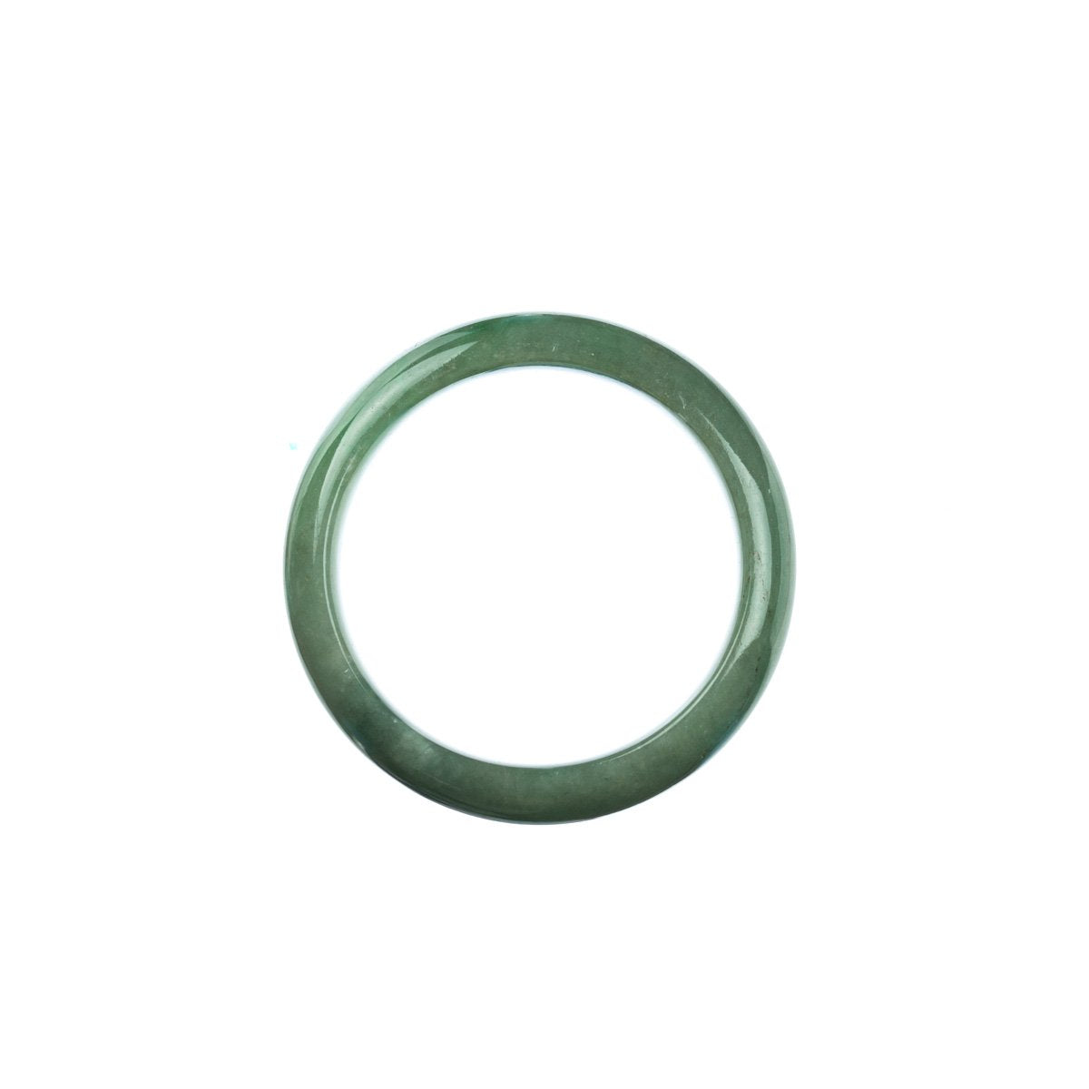 41mm Natural Burmese Jade Bangle - MAYS