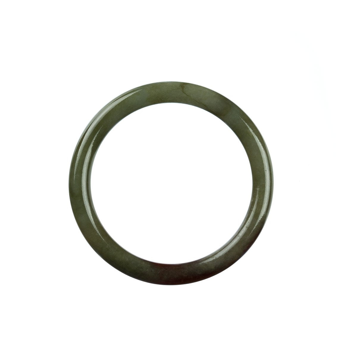 52mm Natural Burmese Jade Bangle - MAYS