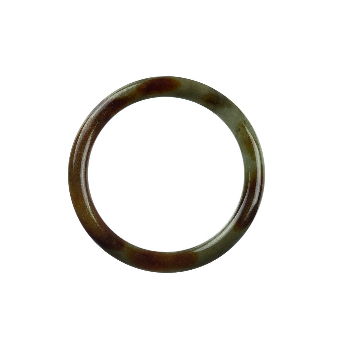 52mm Natural Burmese Jade Bangle - MAYS