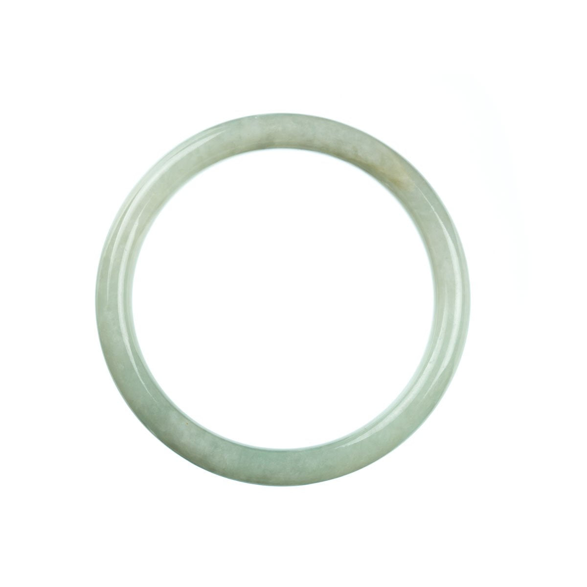 58mm Natural Burmese Jade Bangle - MAYS