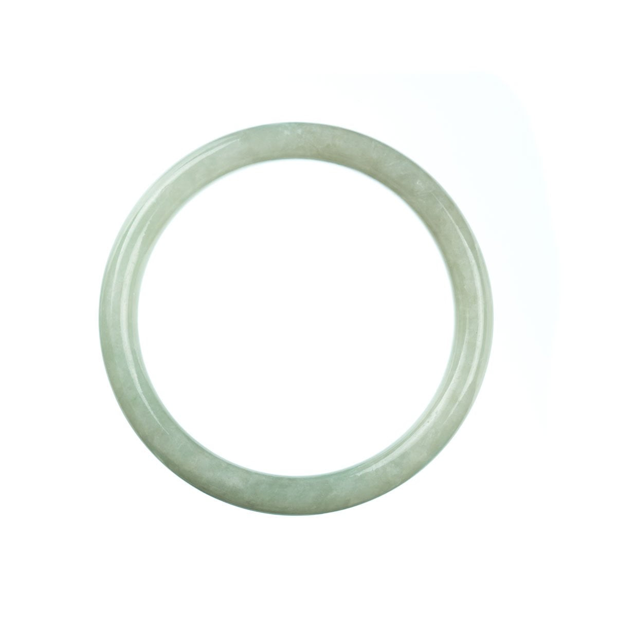 58mm Natural Burmese Jade Bangle - MAYS