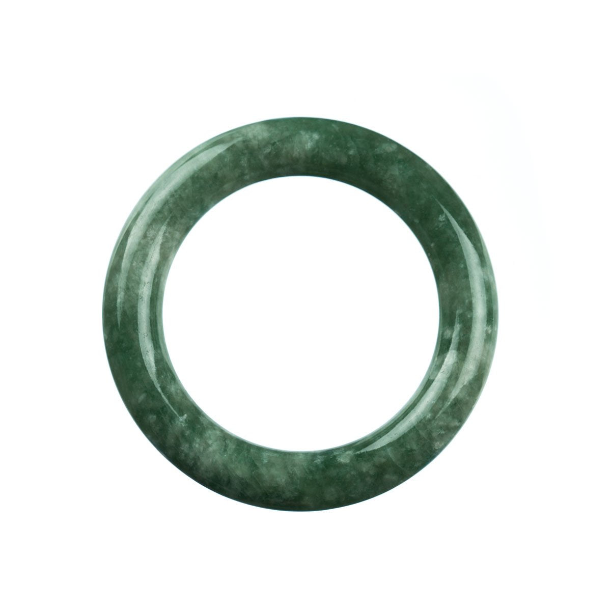 52mm Natural Burmese Jade Bangle - MAYS