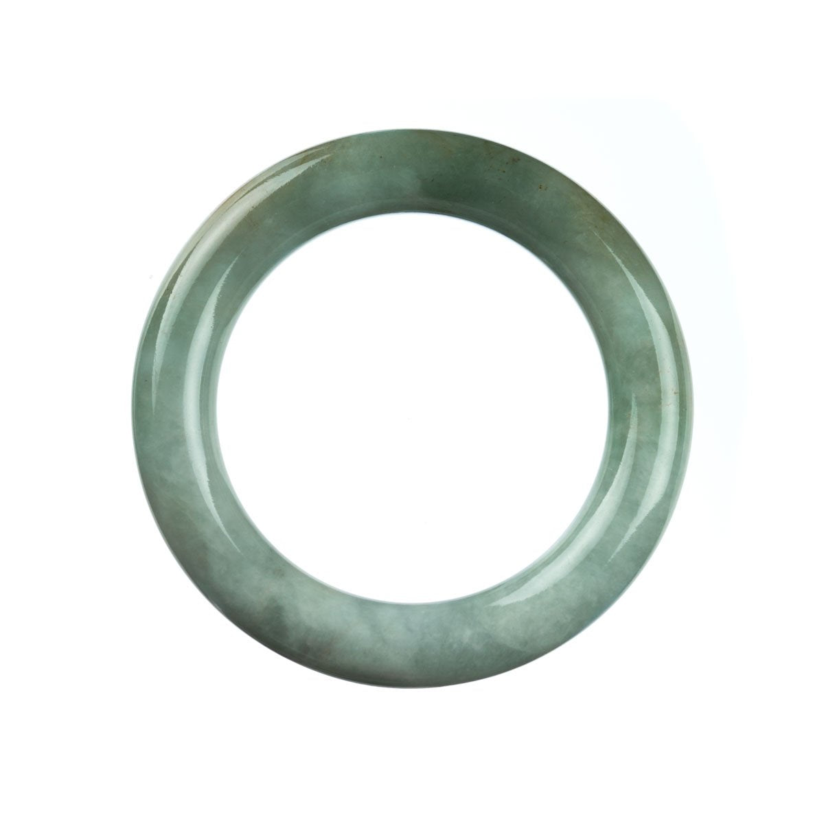 54mm Natural Burmese Jade Bangle - MAYS