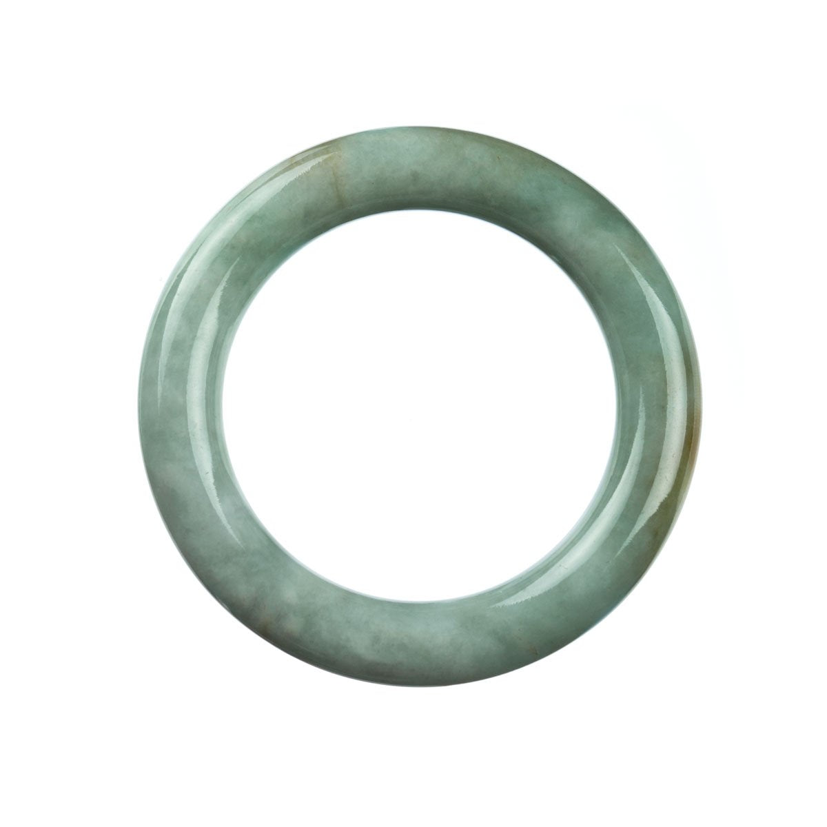 54mm Natural Burmese Jade Bangle - MAYS