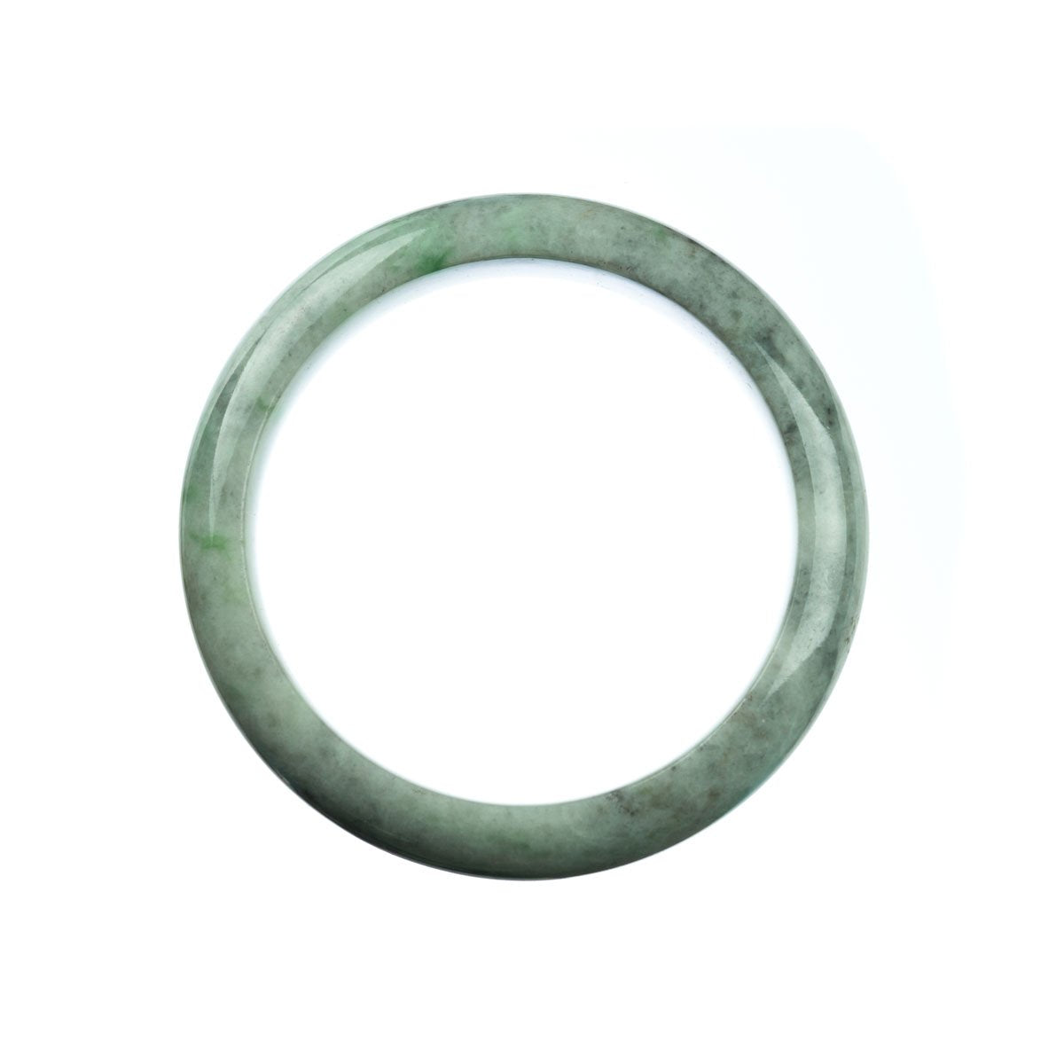 58mm Natural Burmese Jade Bangle - MAYS