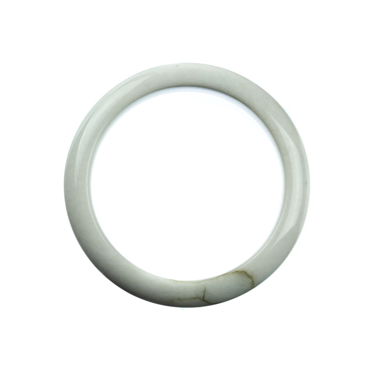 58mm Natural Burmese Jade Bangle - MAYS