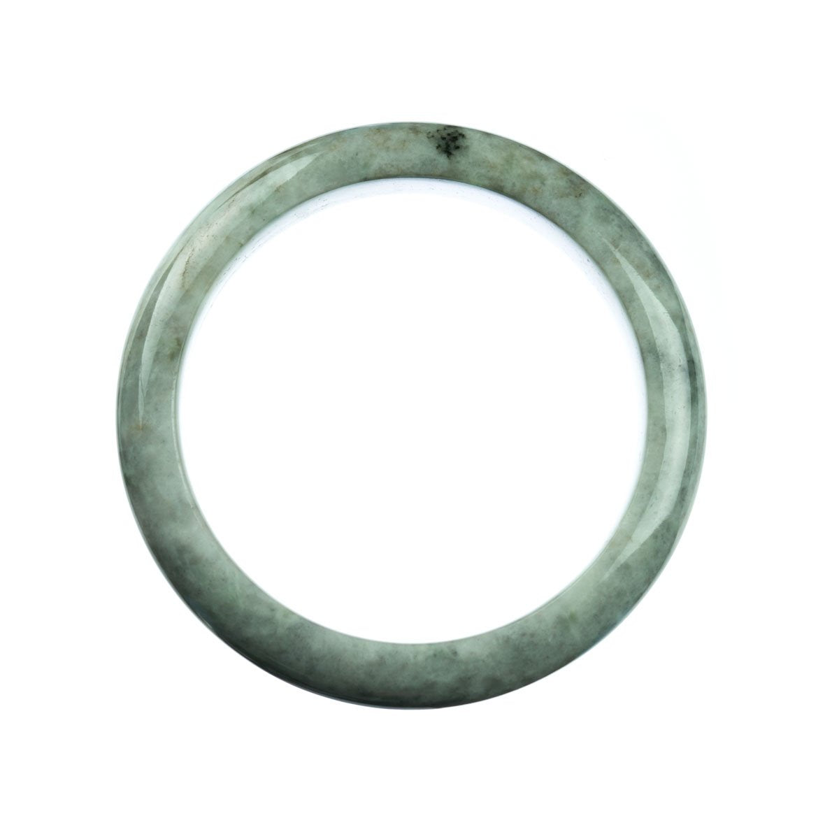 62mm Natural Burmese Jade Bangle - MAYS