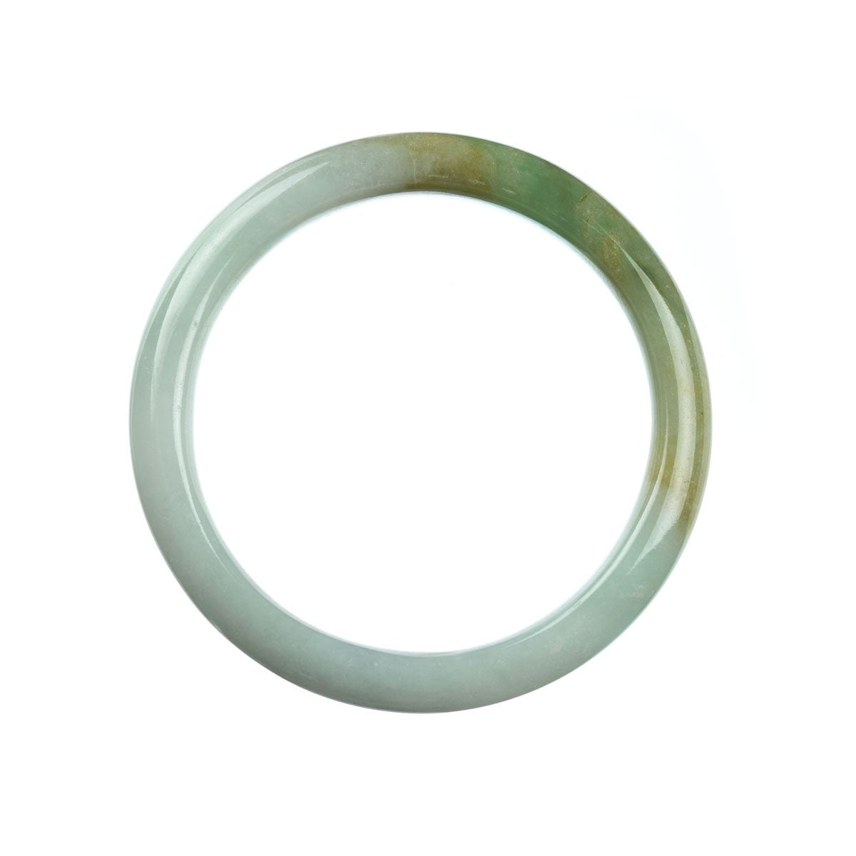 61mm Natural Burmese Jade Bangle - MAYS