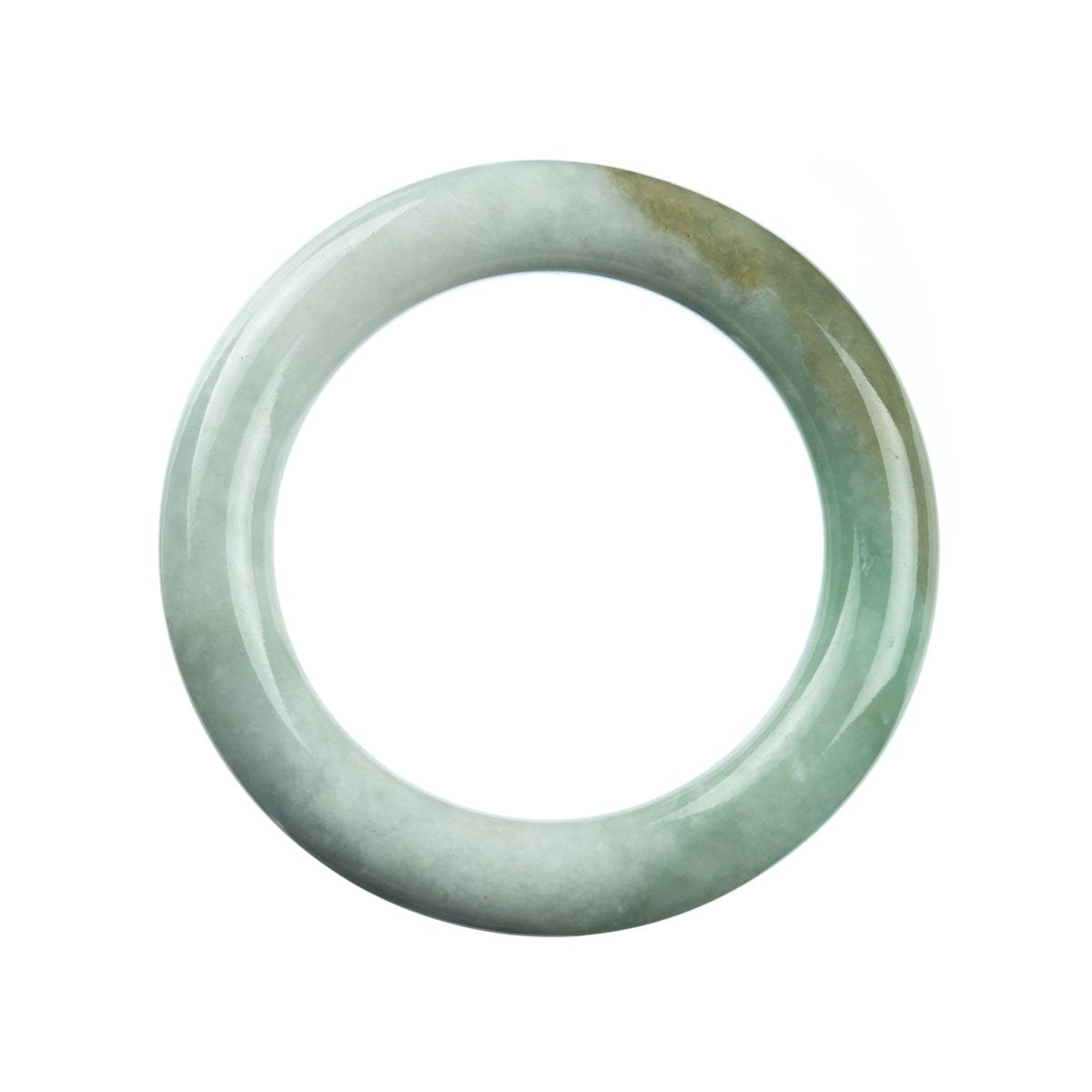 58mm Natural Burmese Jade Bangle - MAYS