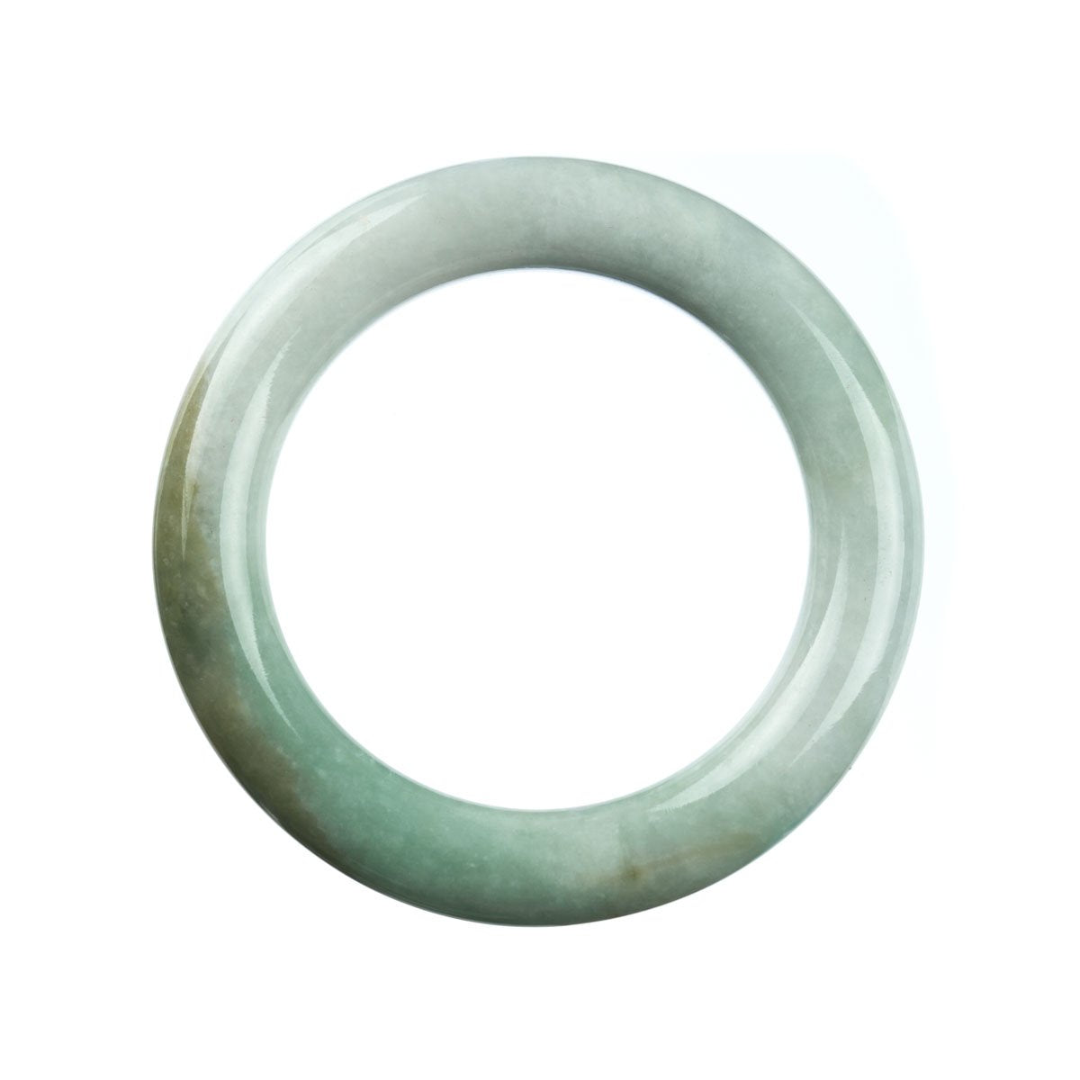 58mm Natural Burmese Jade Bangle - MAYS