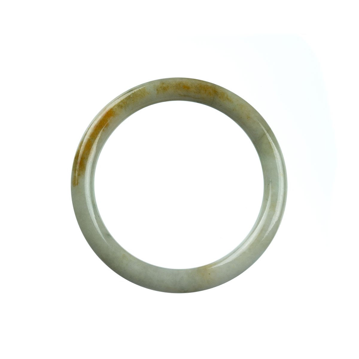 54mm Natural Burmese Jade Bangle - MAYS