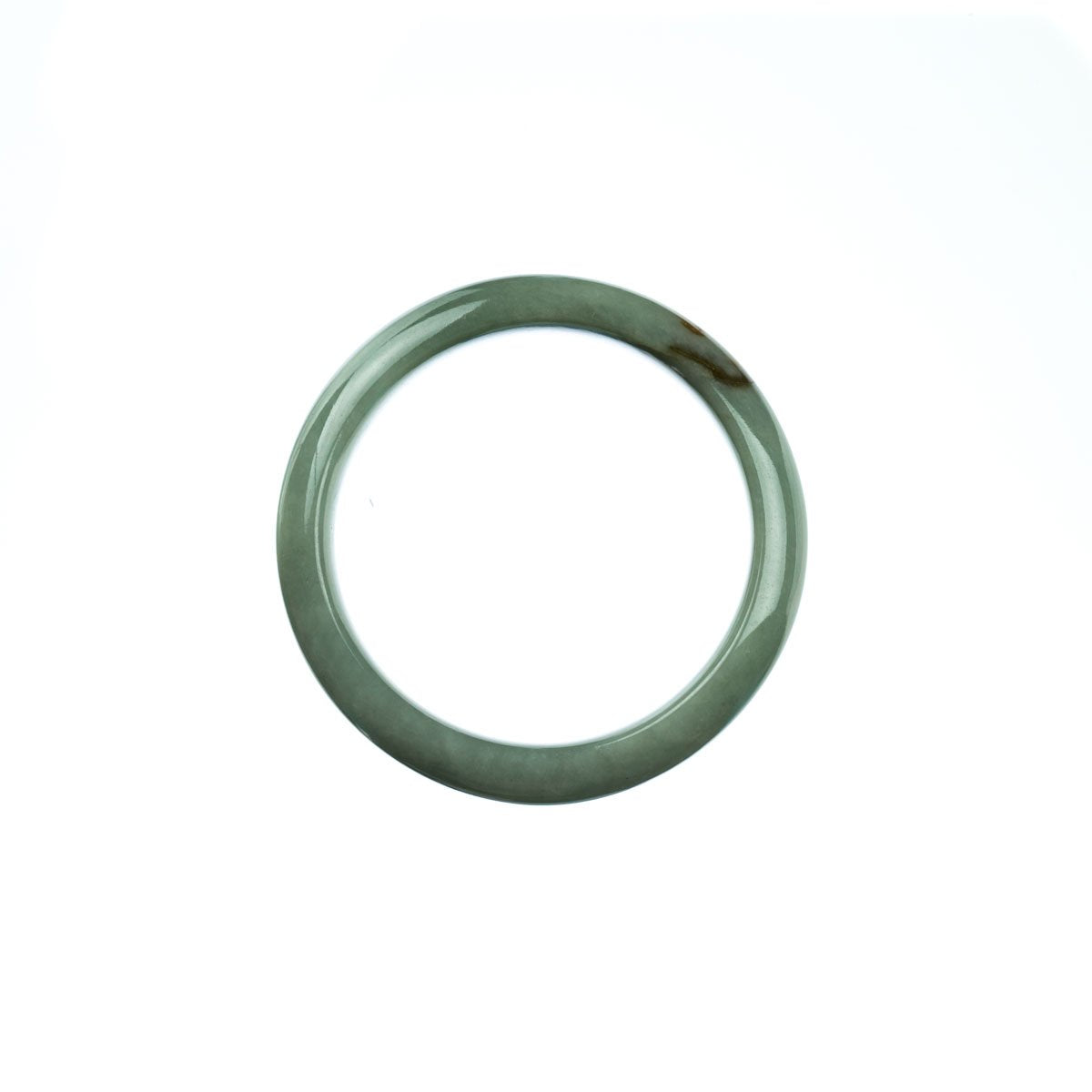 43mm Natural Burmese Jade Bangle - MAYS