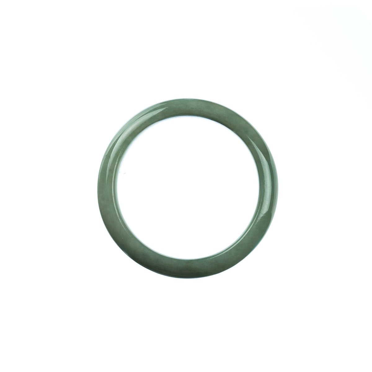 43mm Natural Burmese Jade Bangle - MAYS