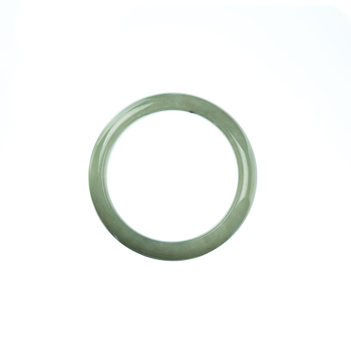 42mm Natural Burmese Jade Bangle - MAYS