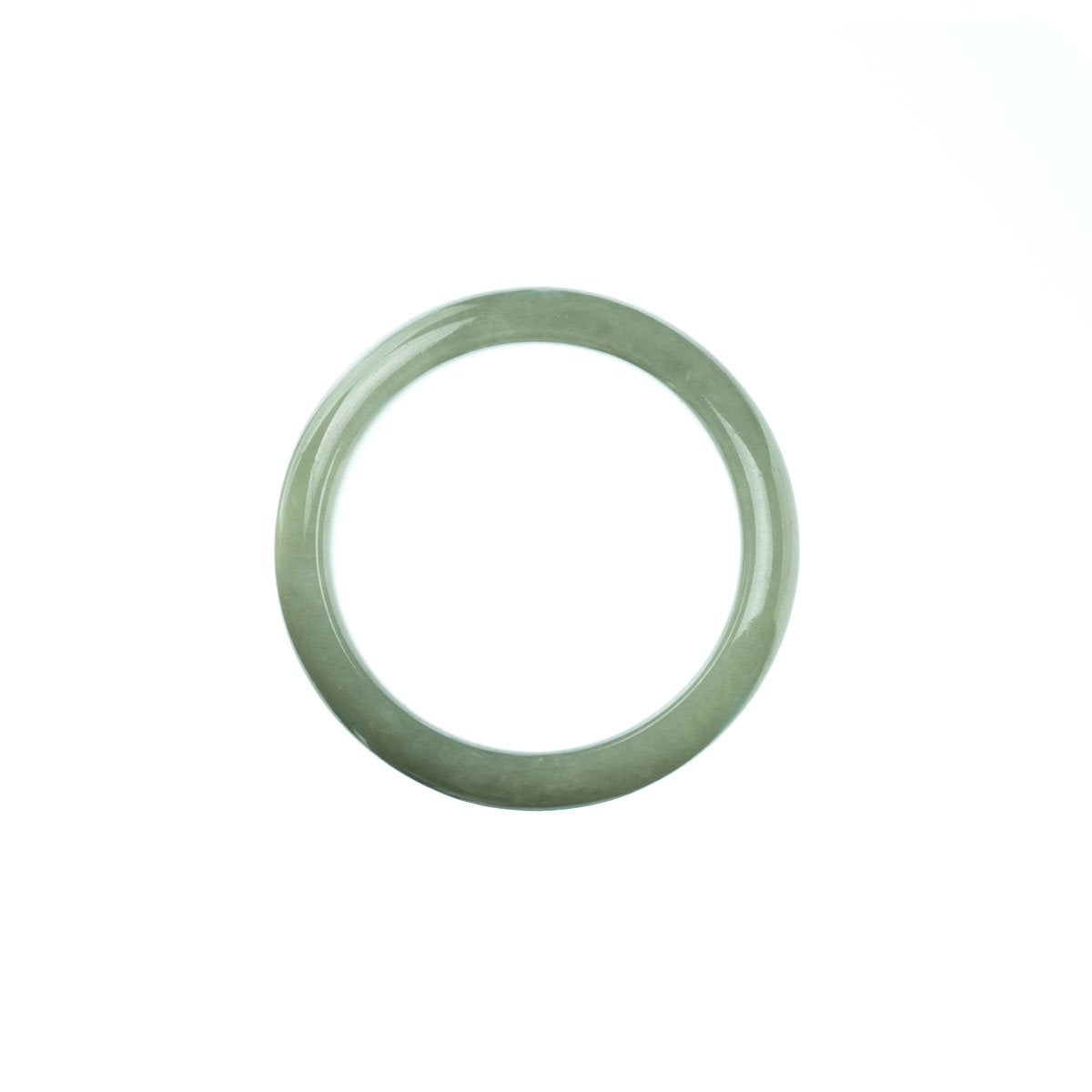 42mm Natural Burmese Jade Bangle - MAYS