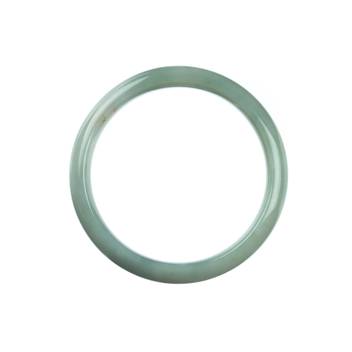 57mm Natural Burmese Jade Bangle - MAYS