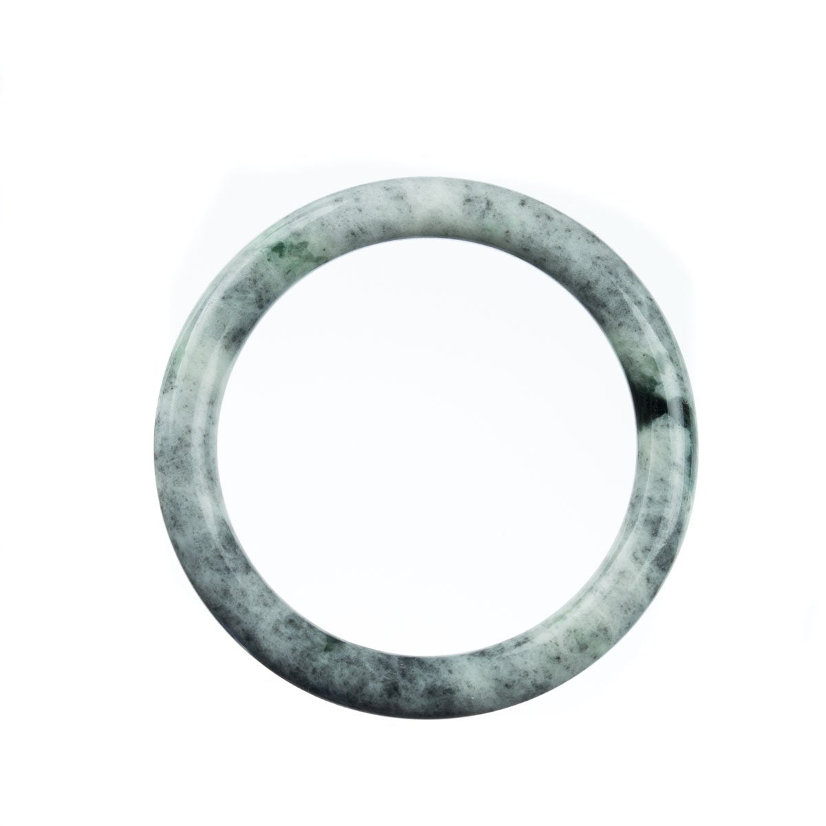 58mm Natural Burmese Jade Bangle - MAYS