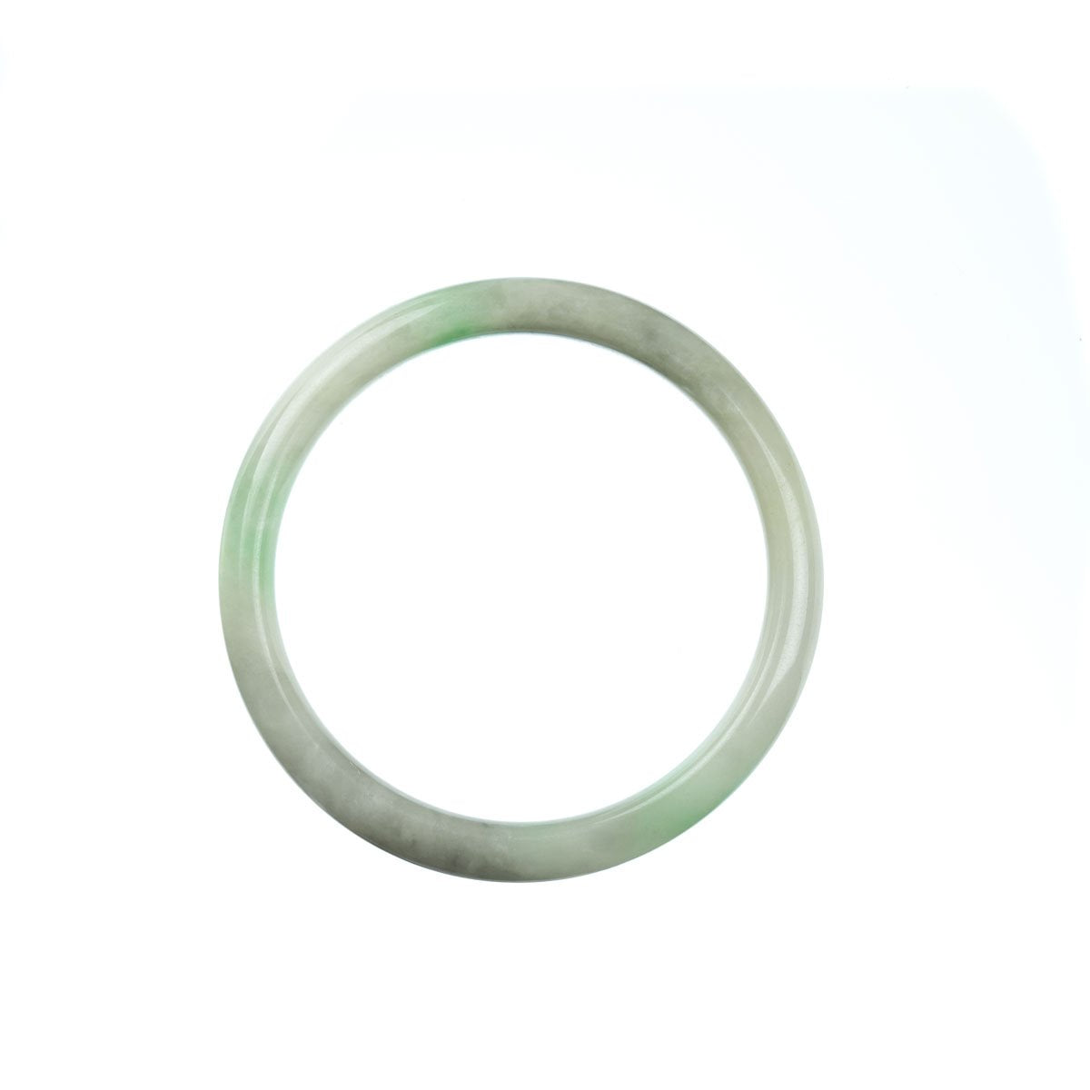 52mm Natural Burmese Jade Bangle - MAYS