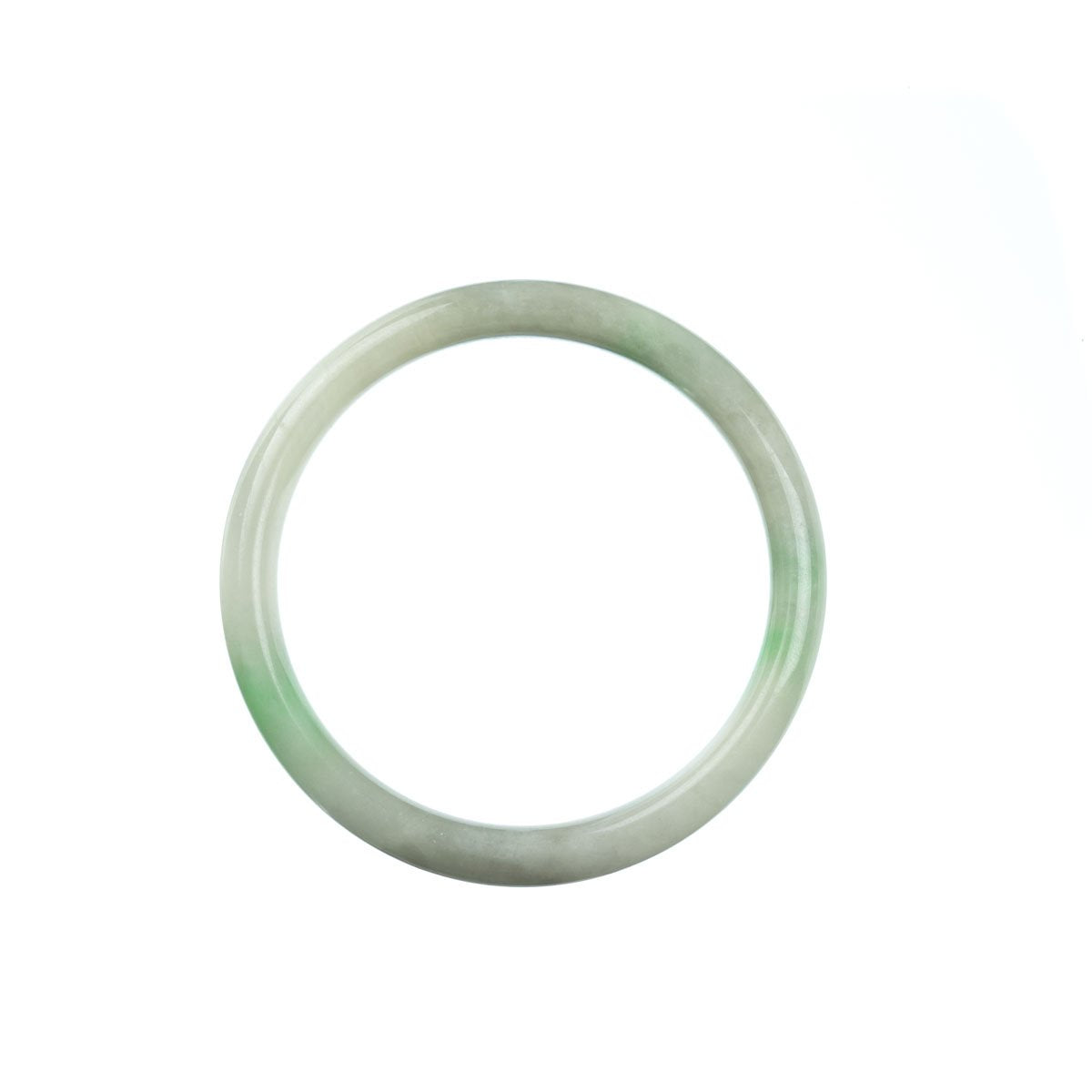 52mm Natural Burmese Jade Bangle - MAYS